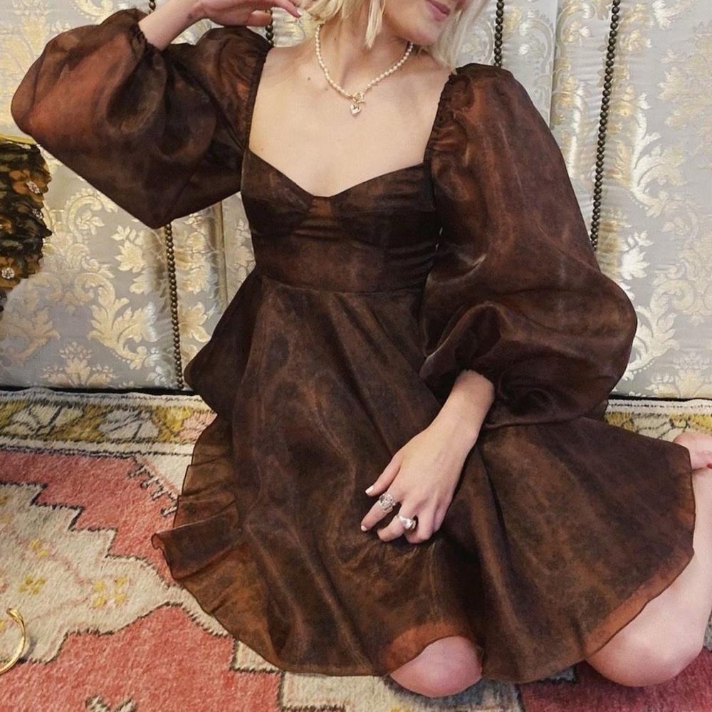 Selkie chocolate lace princess dress